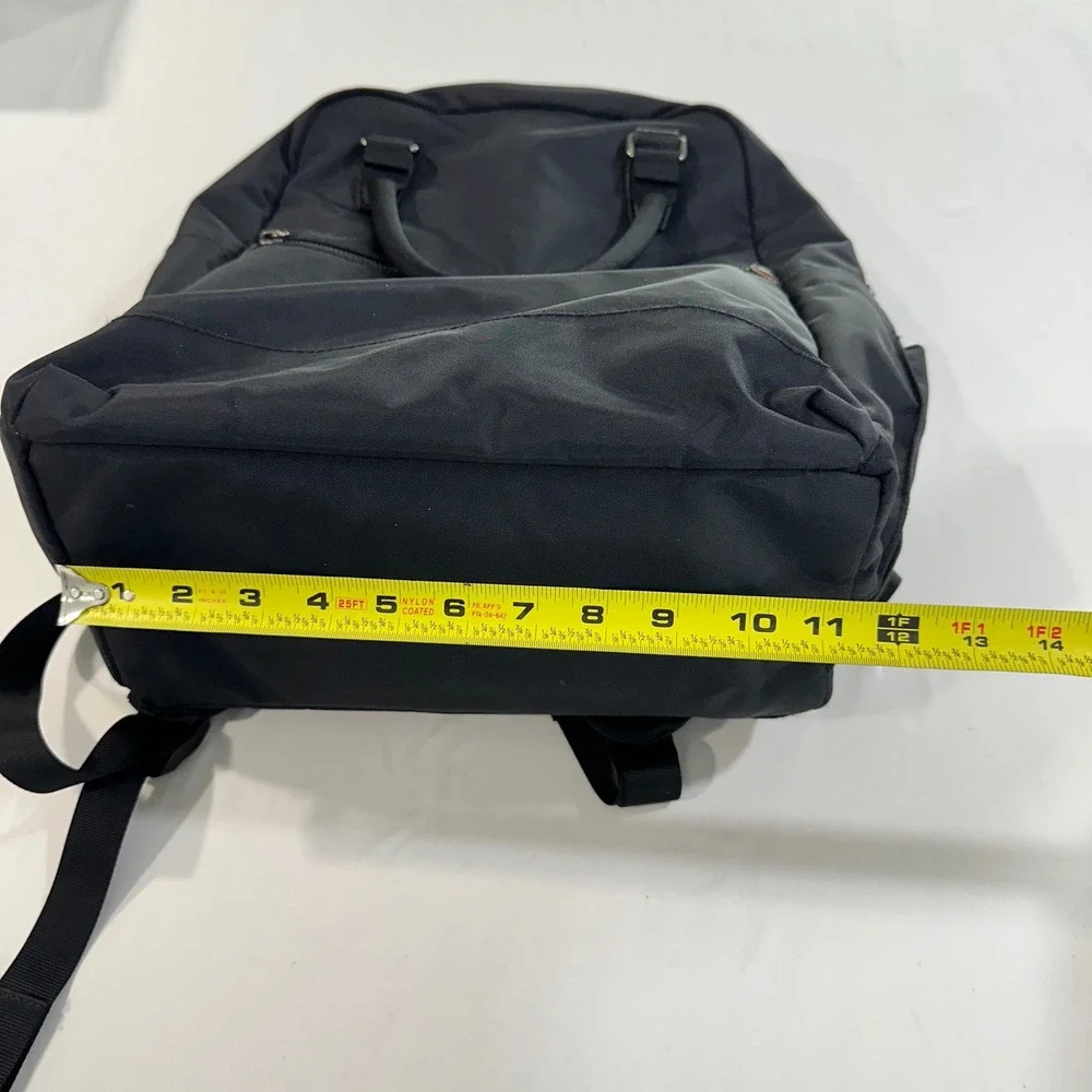 Open Story Commuter Backpack Black Nylon Laptop Bag Travel Work School Unisex